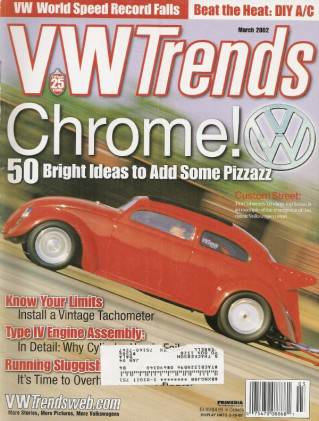 VW TRENDS 2002 MAR - A/C FOR AIRCOOLED, HEADLINER INSTALL, TACH INSTALL